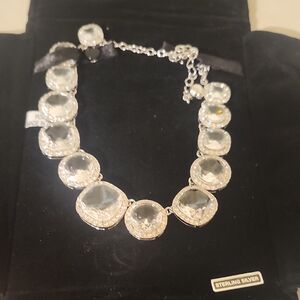 kate spade Silver Crystal Statement Necklace